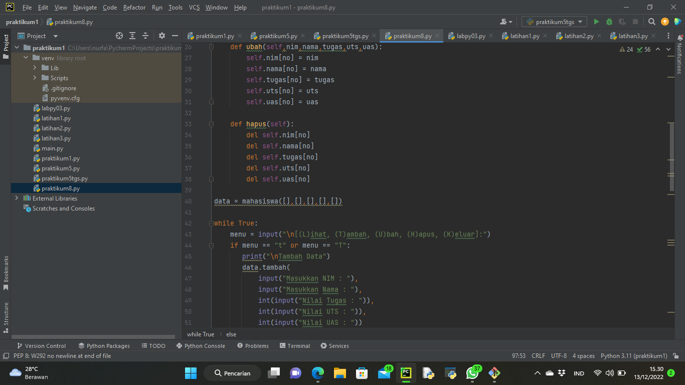 GitHub - Hilmyramzy/praktikum8