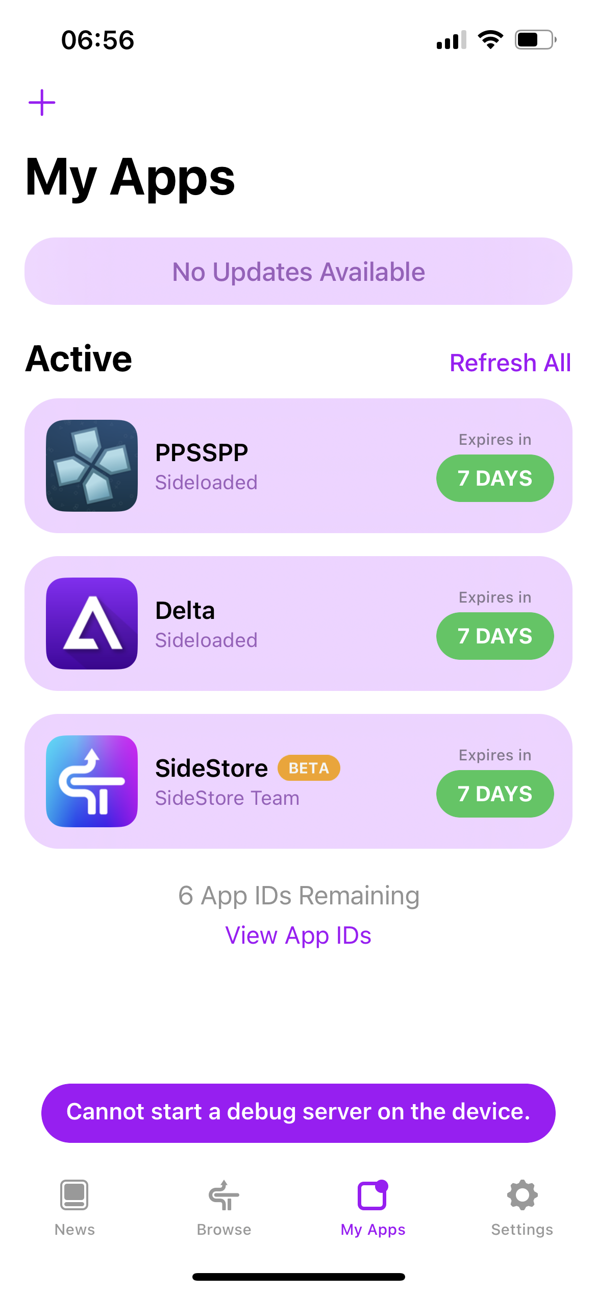 [BUG] can't enable JIT · Issue #342 · SideStore/SideStore · GitHub