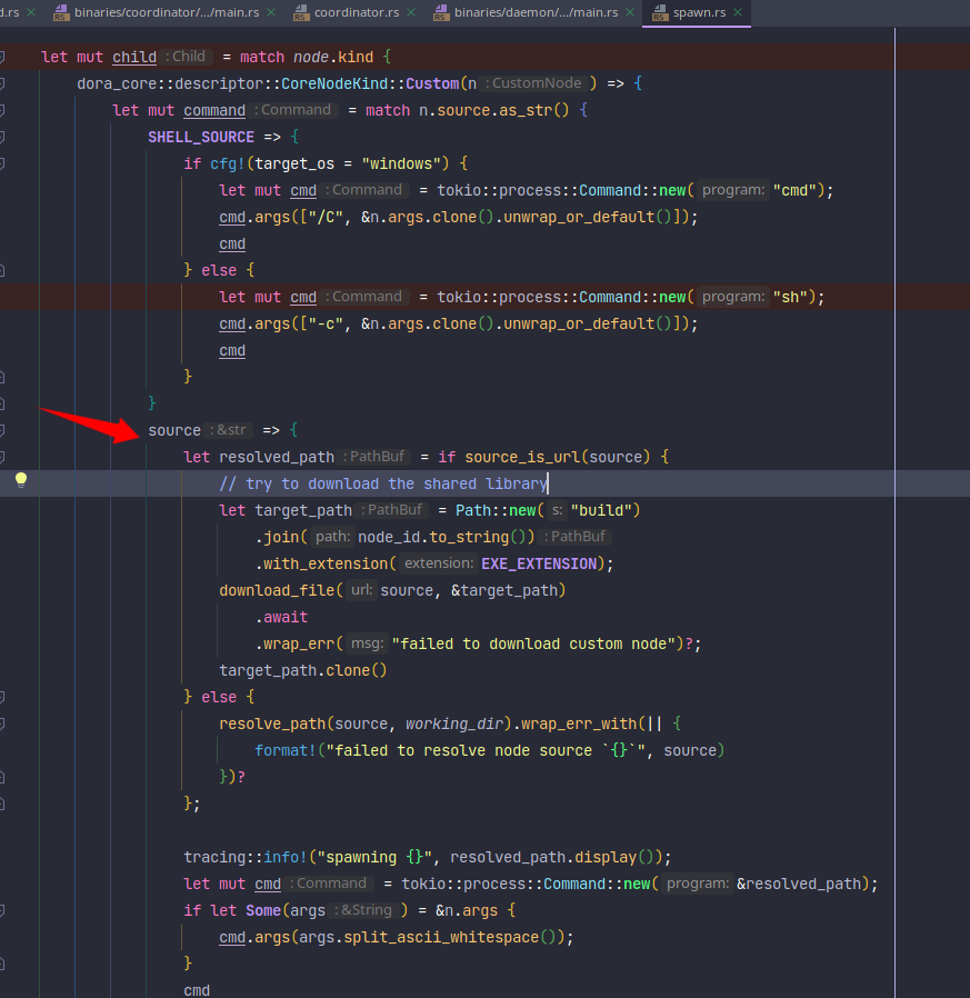WARN dora_daemon::pending: node `webcam` exited before initializing ...