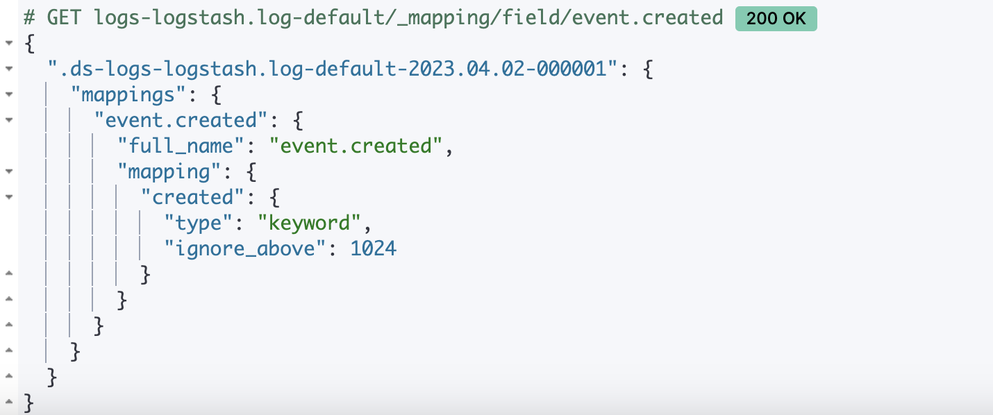 [Logstash Integration] wrong mapping/no explicit mapping for event ...