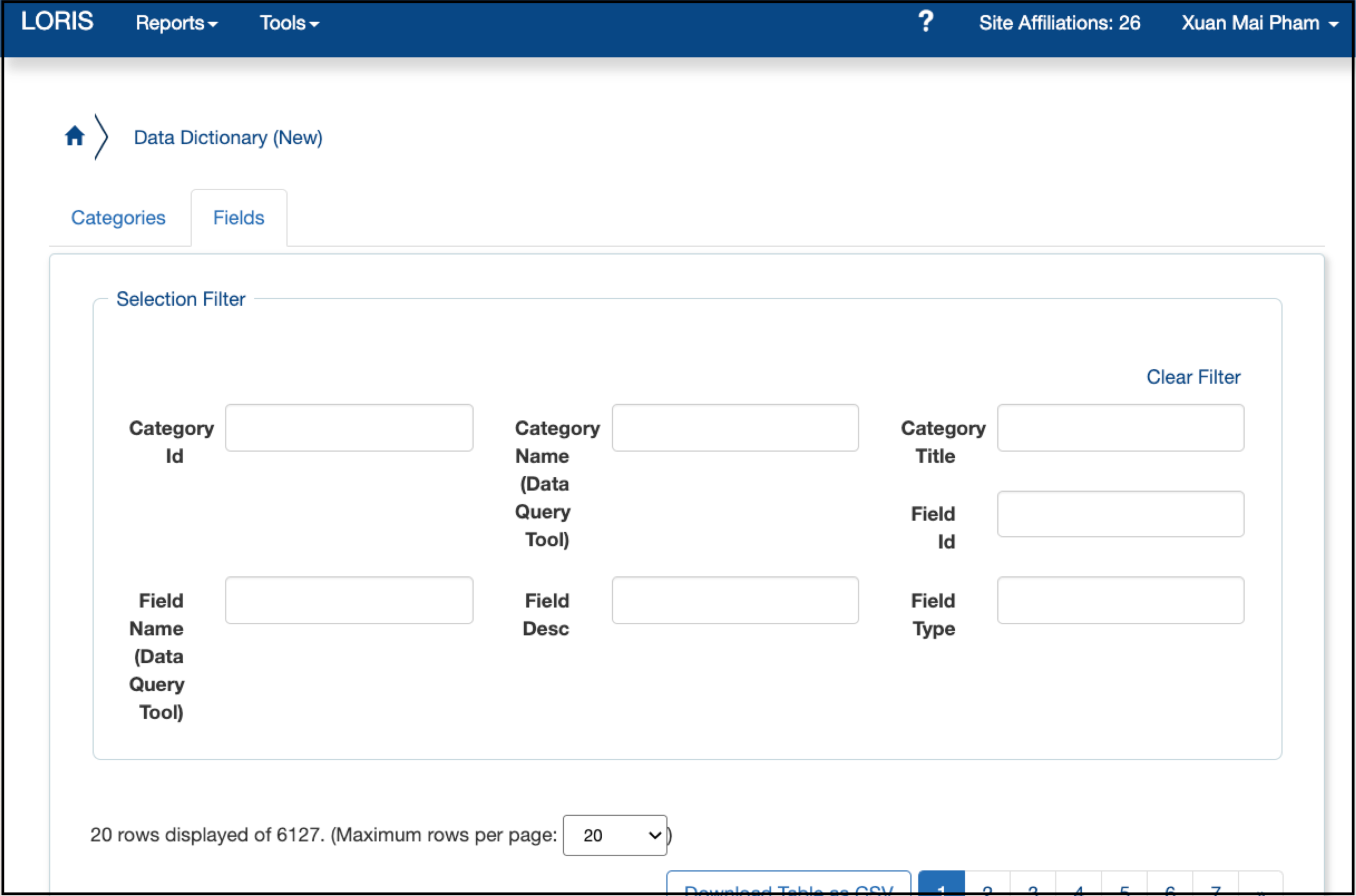 DQT_ data dictionary