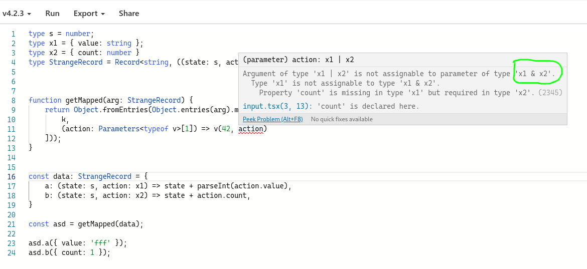 Unexpected type union · Issue #44118 · microsoft/TypeScript · GitHub