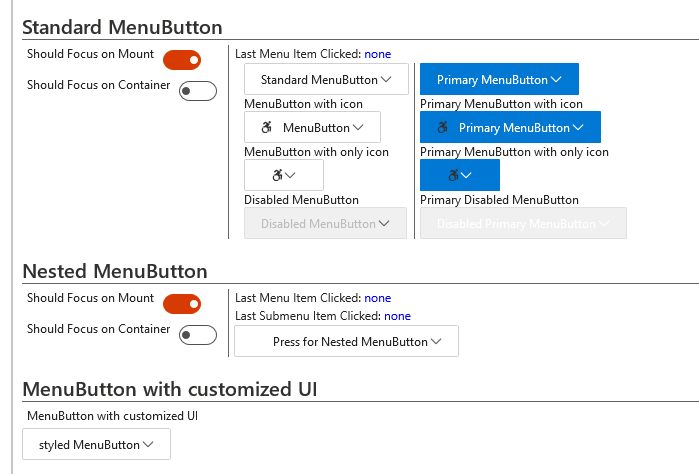Fluent Ui Menu Types Customized menu button by ValentinaKozlova · Pull Request #1047 ...