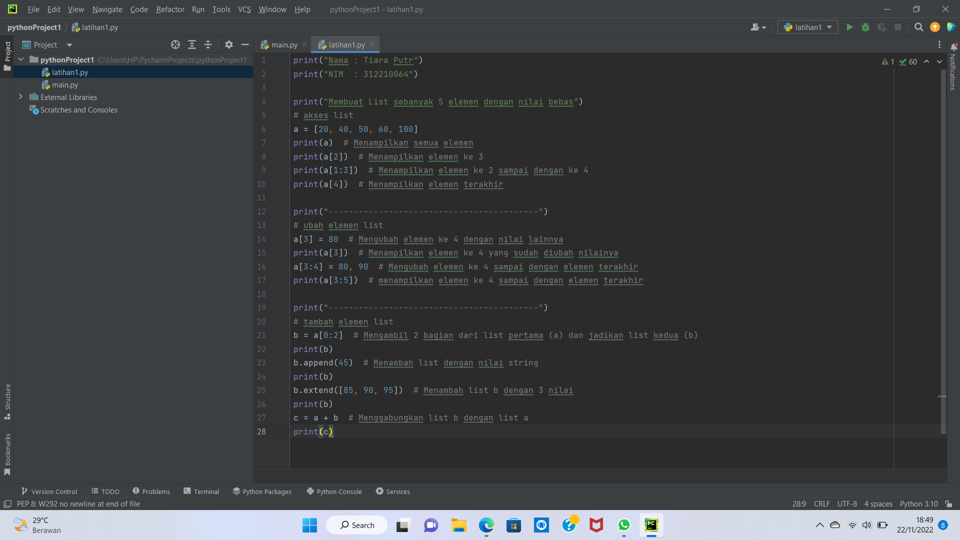GitHub - tiaraputriiiiii/praktikum4