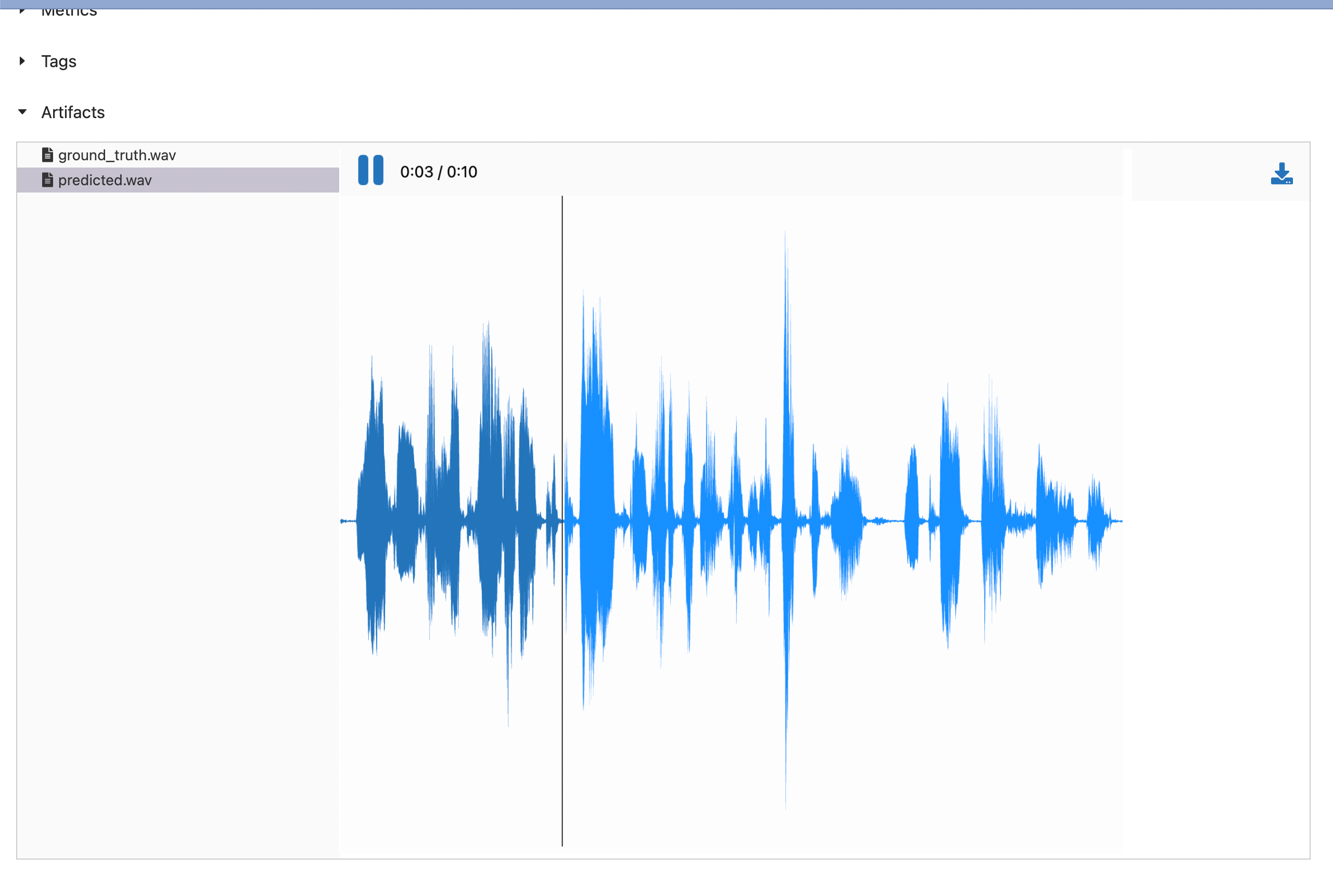 mlflow audio mockup