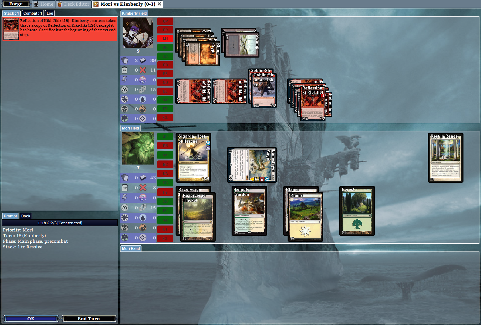 AI incorrectly uses 2 Reflection of KikiJiki · Issue 3938 · Card