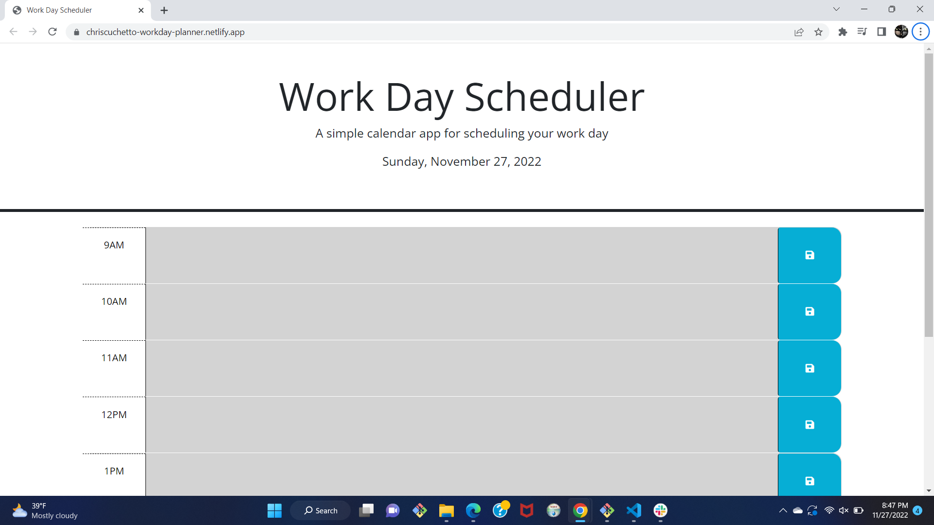 GitHub - chriscuchetto/05-workday-planner