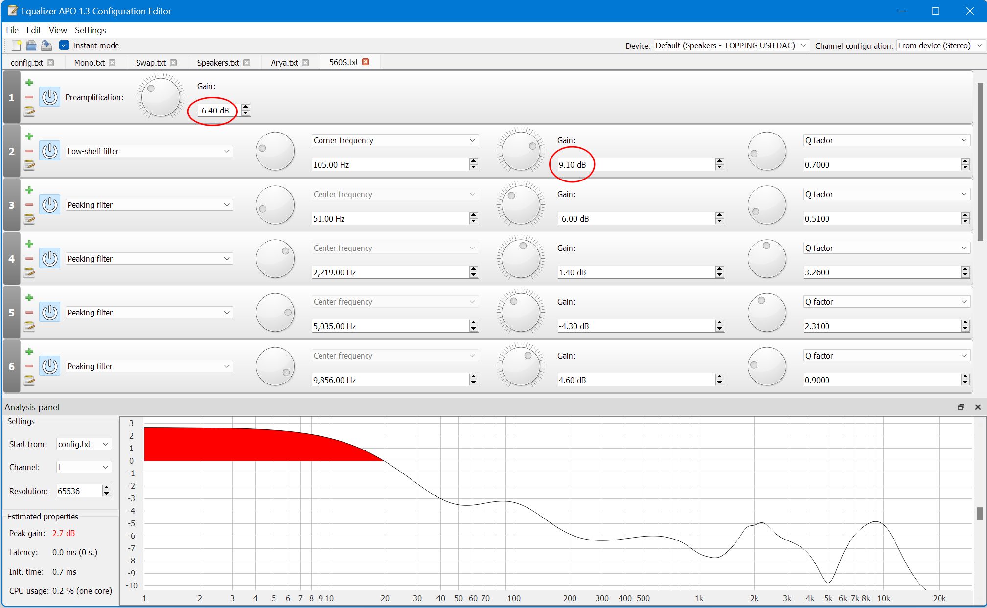 Error in Sennheiser 560S Parametric Setting · Issue 712