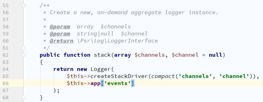[5.7] LogManager function stack $channel not set config name · Issue ...