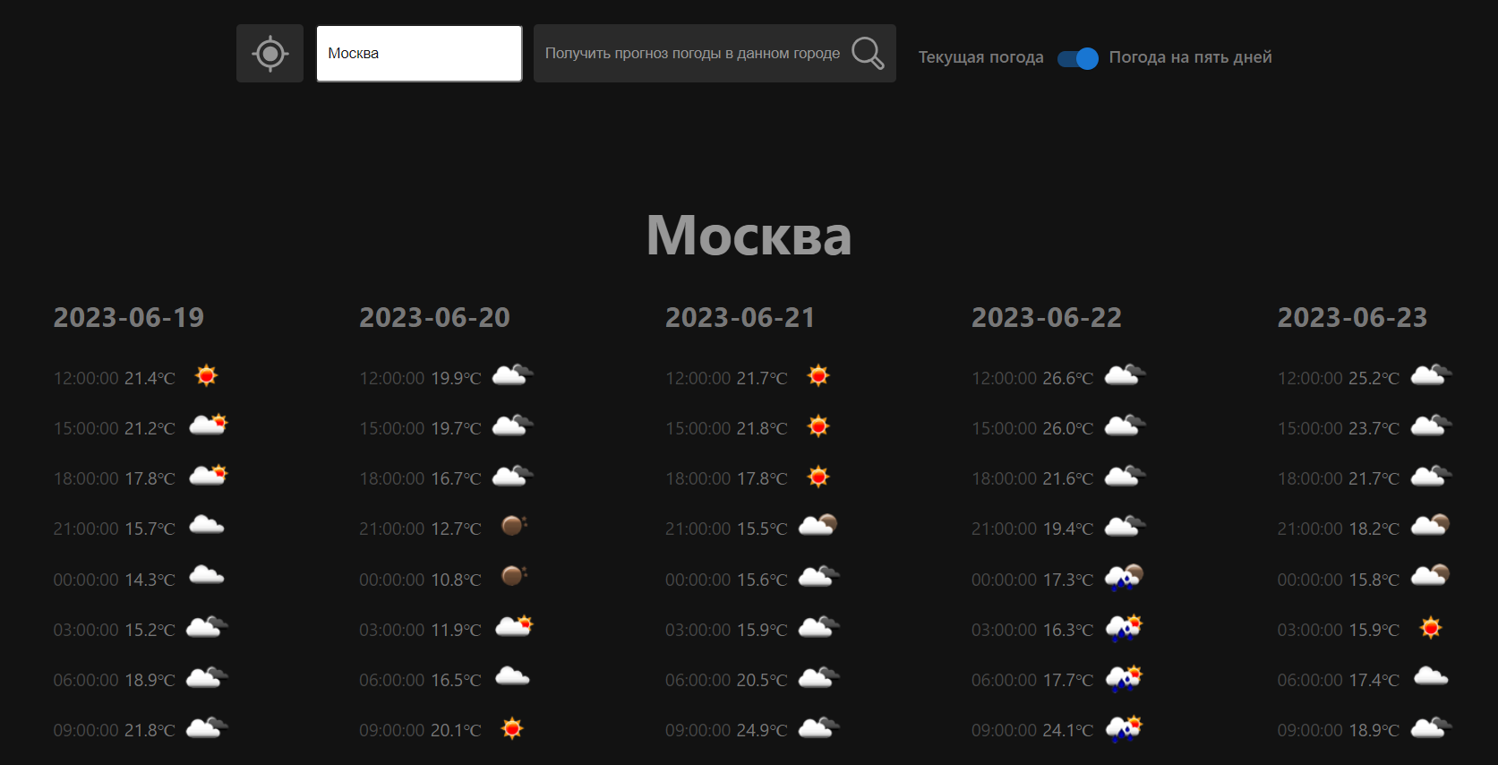 GitHub - q-ello/weather-forecast: виджет для просмотра прогноза погоды ...