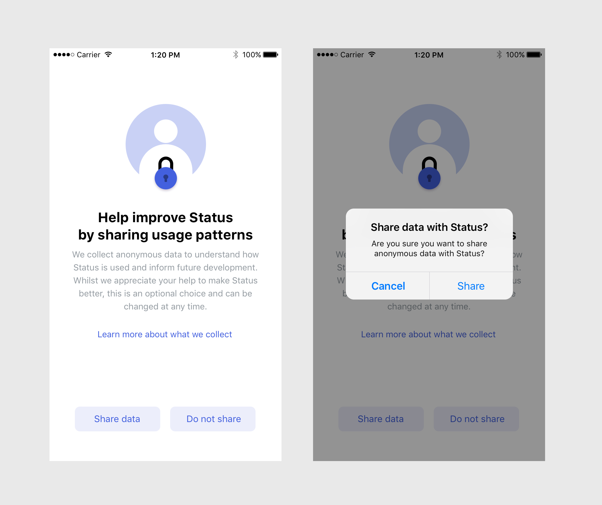 Improve metrics opt-in screen · Issue #3944 · status-im/status-mobile ...