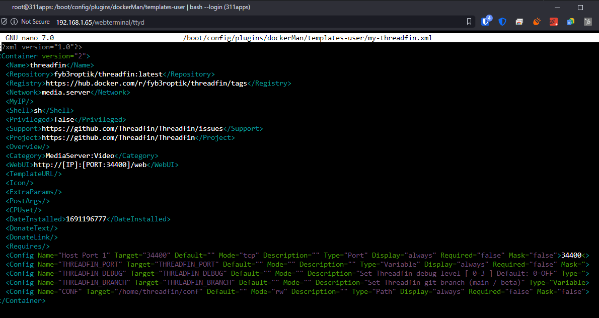Can we get a docker for unraid? · Issue 122 · Threadfin/Threadfin · GitHub