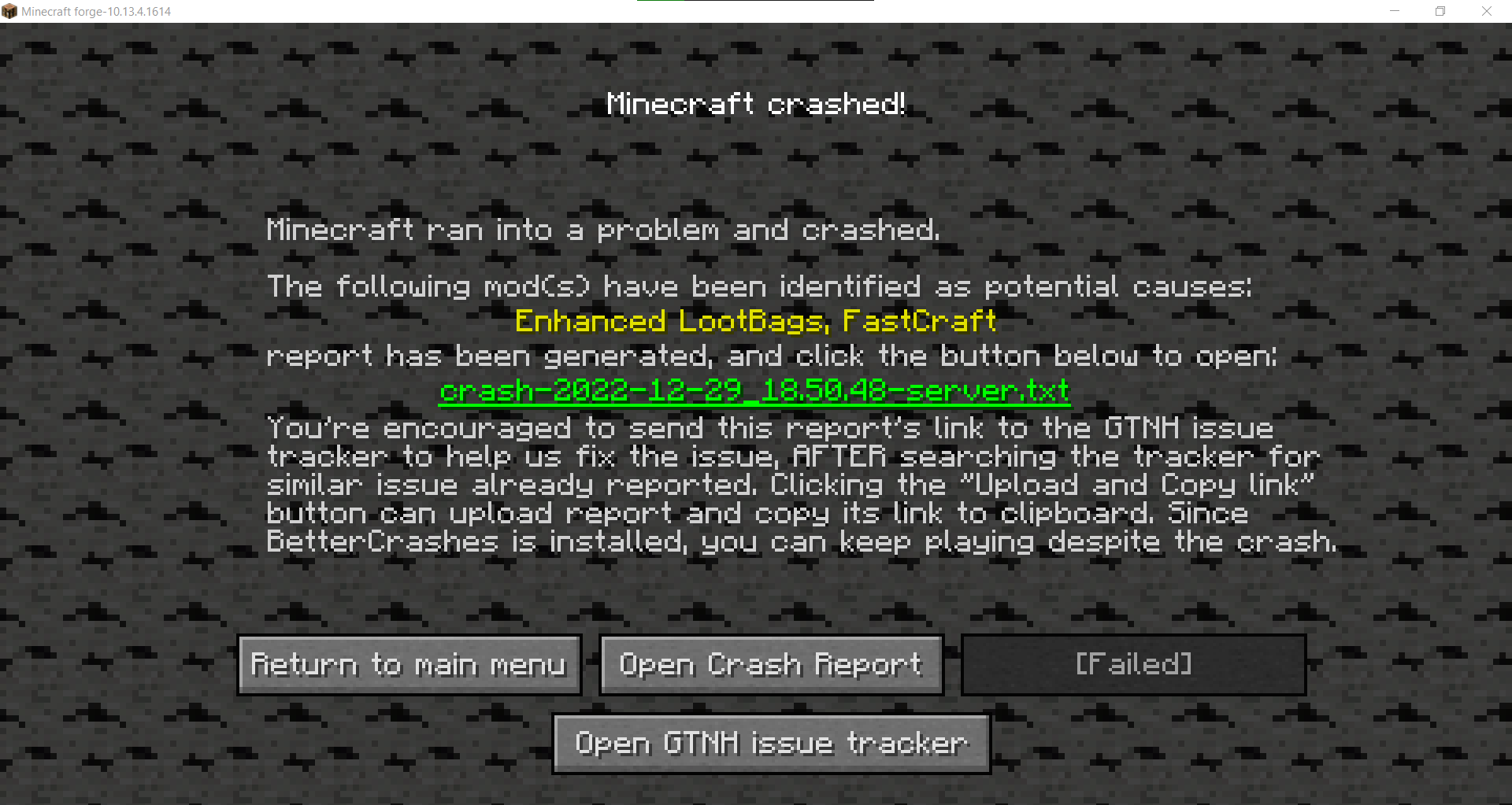 Lootbags game crash · Issue #12135 · GTNewHorizons/GT-New-Horizons ...