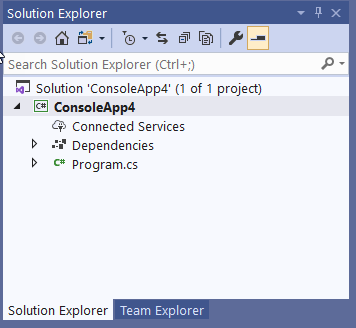 Connected Services node appears for every .NET Core project type ...