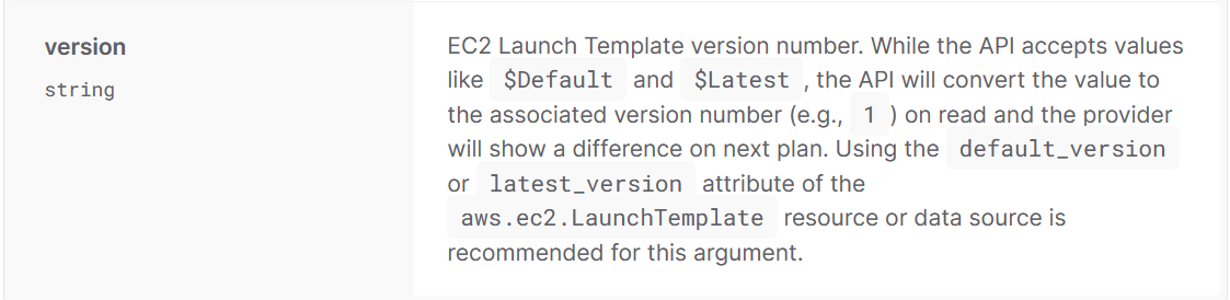 Documentation Nodegroup Version Is Incorrectly Documented Issue