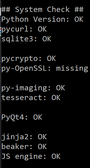 Pyopenssl py-OpenSSL: missing although installed · Issue #4035 · pyload/pyload ...