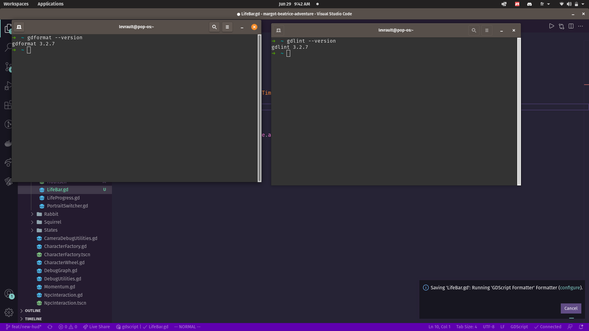 pop os infinite format runner · Issue 125 · Scony/godotgdscript