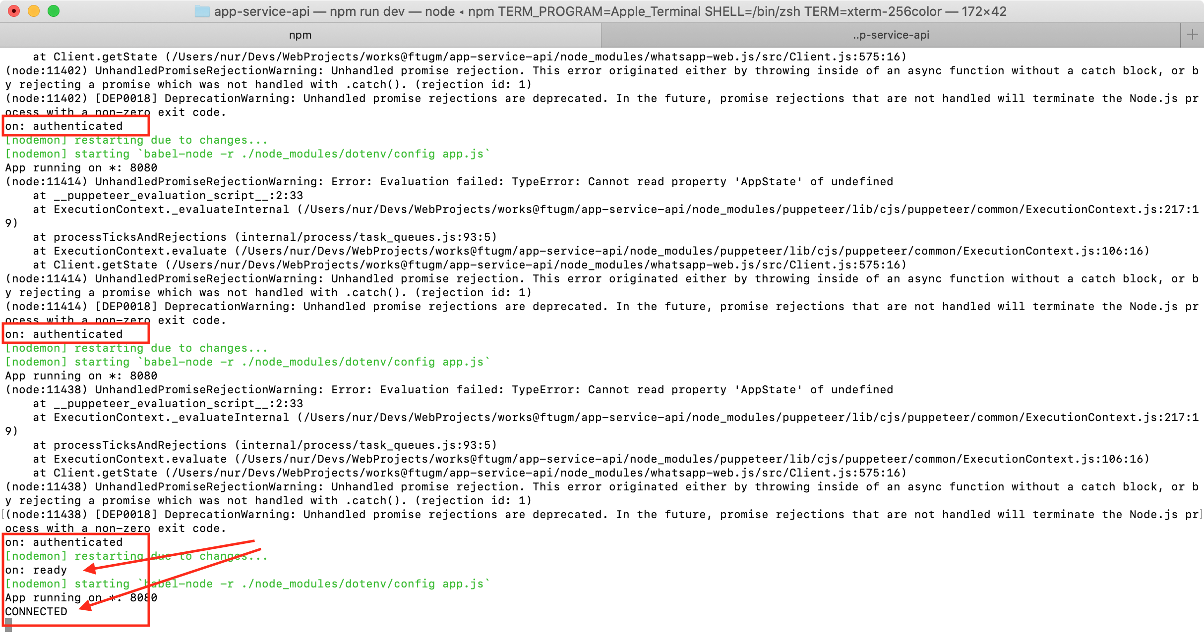 Unable to use getState