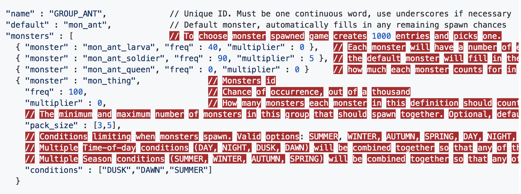 Syntax errors in JSON_INFO documentation · Issue #22521 · CleverRaven ...