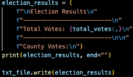 GitHub - mrneuenschwander/election-analysis: First dive into Python