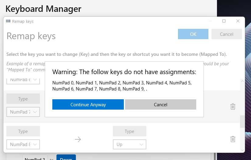 False Warning Remap a key · Issue 21374 · microsoft/PowerToys · GitHub