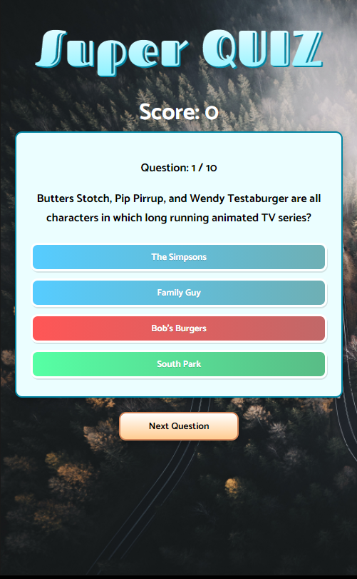 GitHub - niran0manu/Super-Quiz-: A simple Quiz app built using React ...