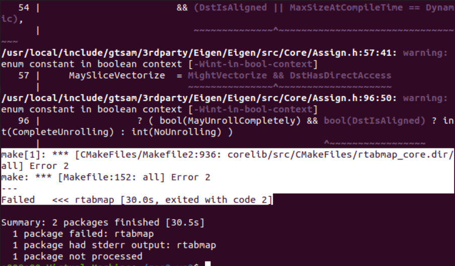 Problem installing rtabmap in ros2 foxy compilation error issue 917