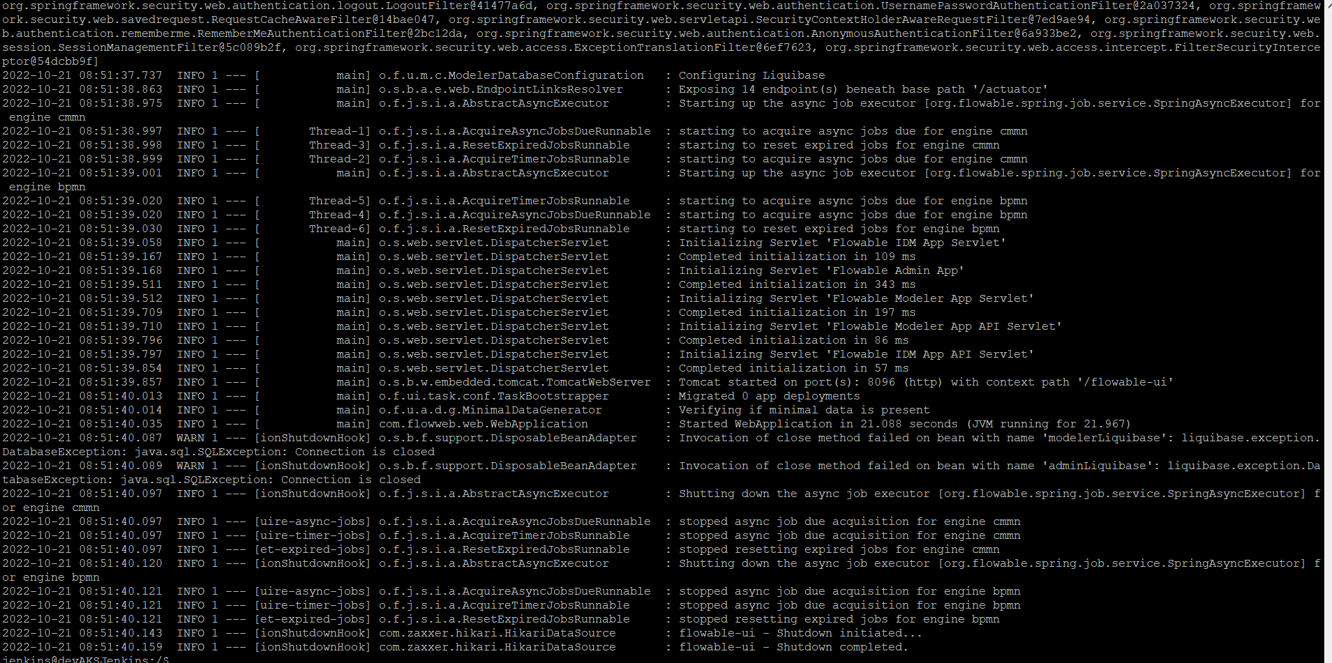 Error terminating when publishing to k8s · Issue #3501 · flowable ...