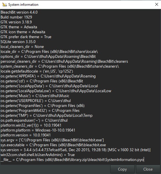 Can't shred using right click context menu option with Bleachbit 4.4.0
