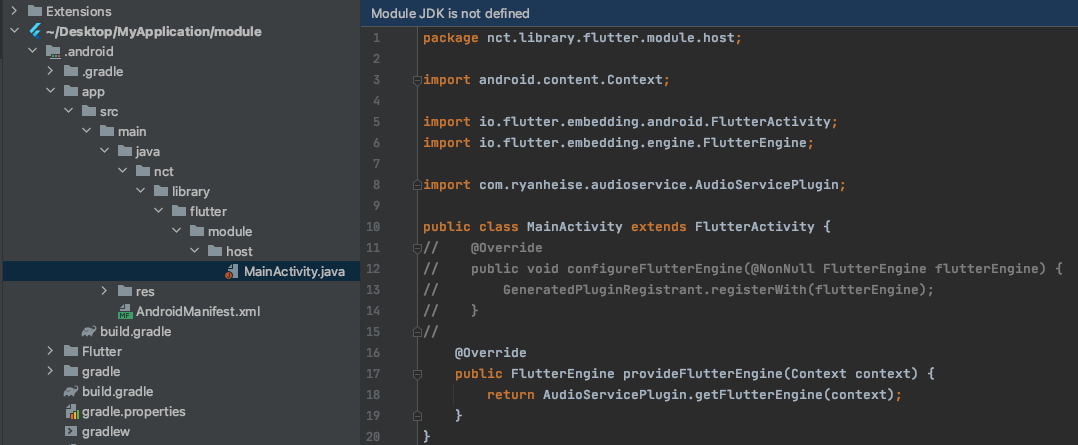 No implementation found for method getTemporaryDirectory on channel ...