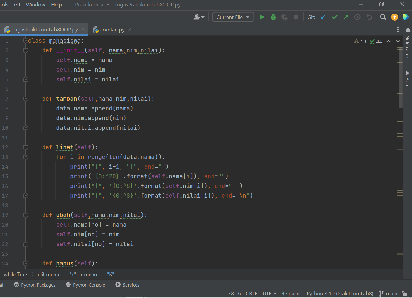 GitHub - Sofhian97/TugasPraktikumLab8OOP