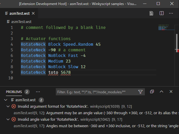 Lost language server diagnostics in v1.43 extension development host ...