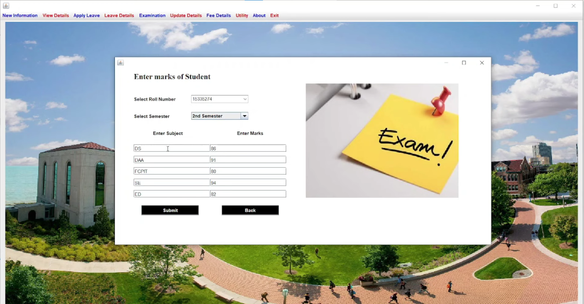 GitHub - GauravDhokane/College-Management-System-using-java: The ...