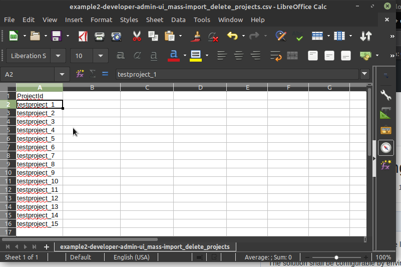 Developer Admin UI - simple mass project create/delete by CSV Import ...