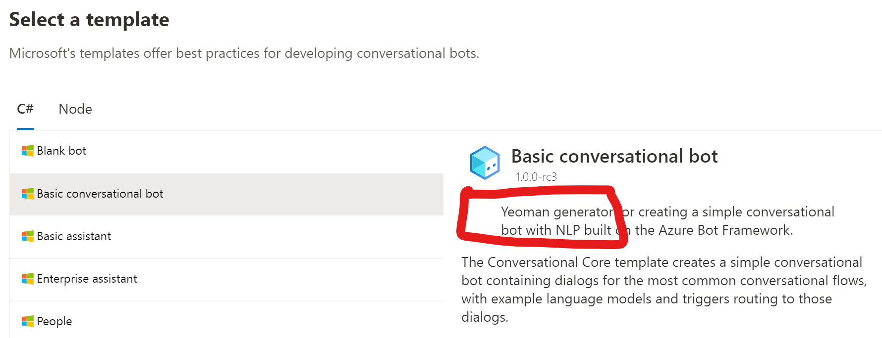 All Templates say they are Yeoman Generators. Within Composer, this is