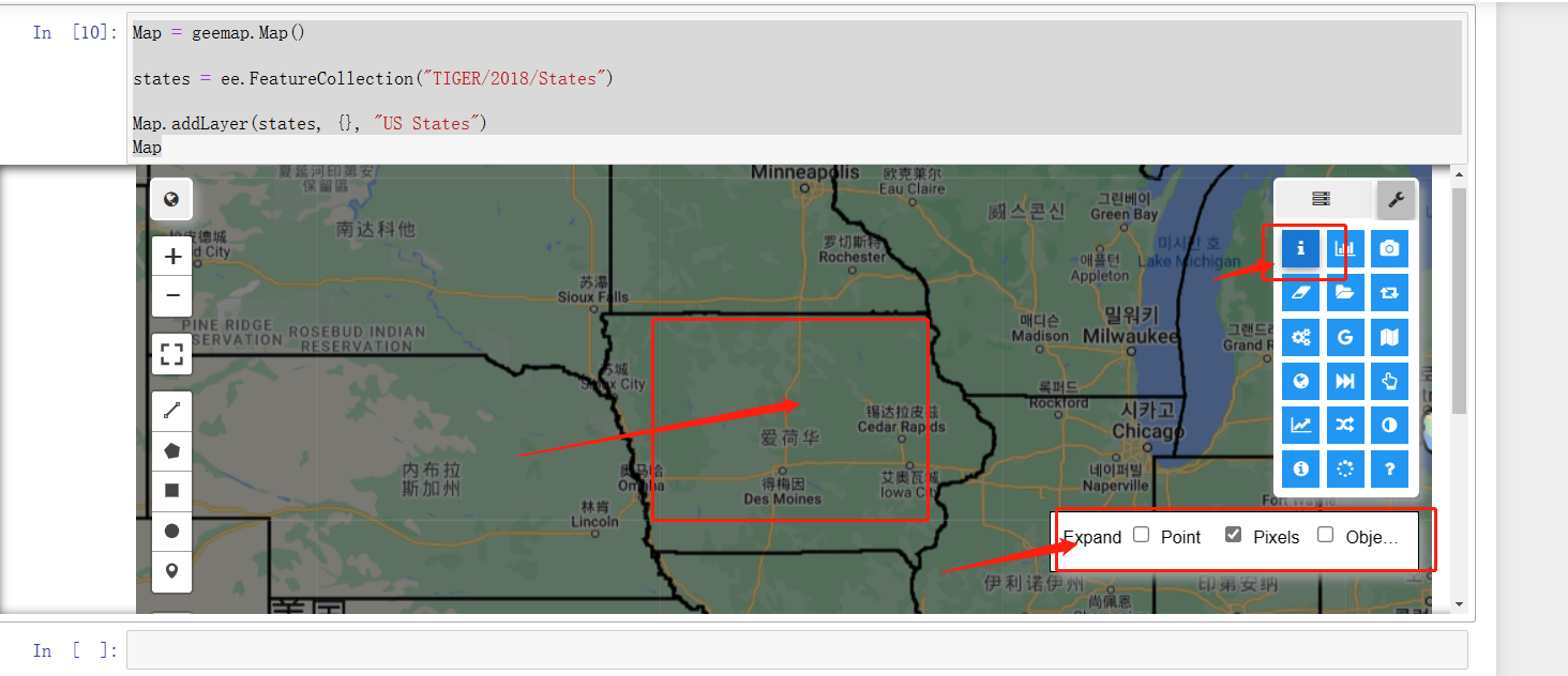 Spector and plotting in toolbar can not be used · gee-community geemap ...