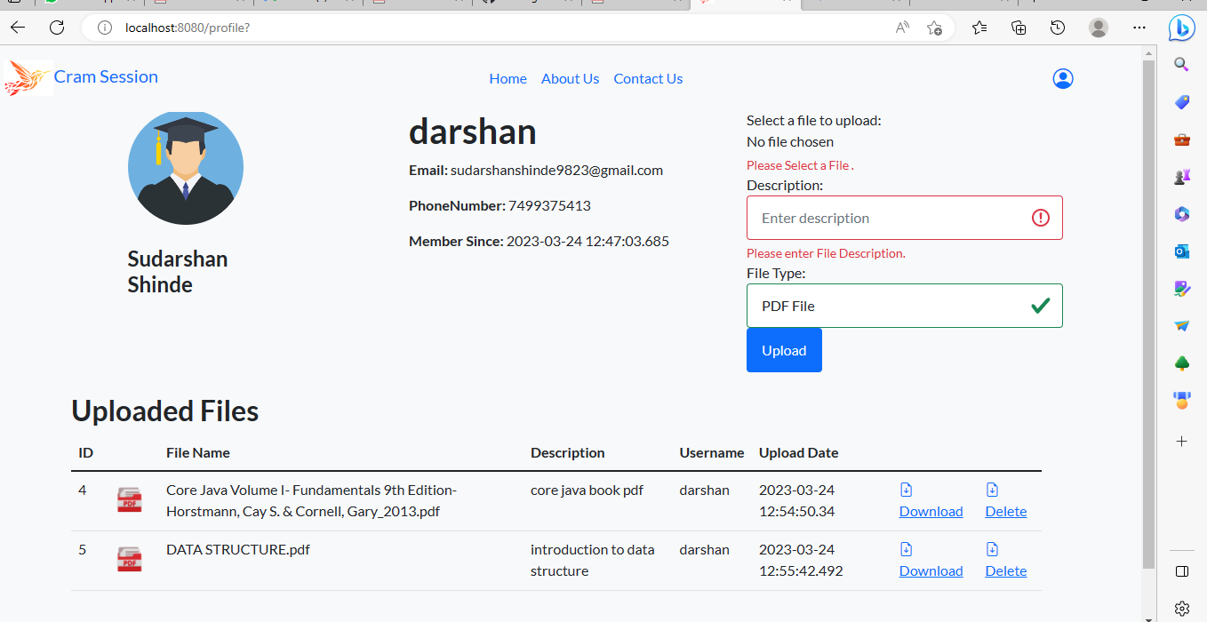 GitHub - SudarshanShinde96/CramSession: A note sharing website
