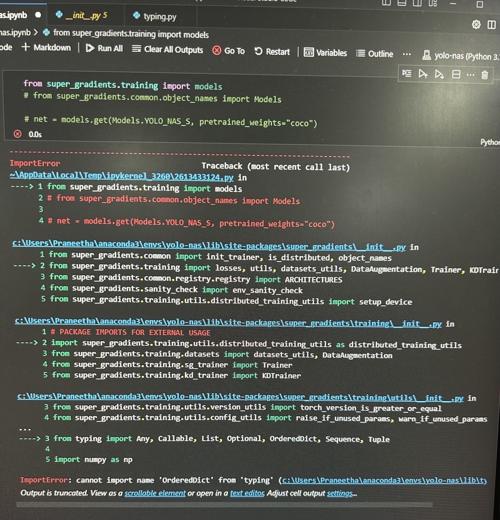 Bug while importing models issue 988 deci ai super gradients github