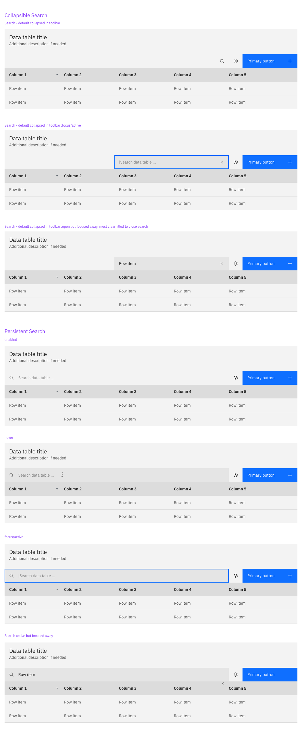 Experimental Component - Data Table - Design · Issue #1246 · carbon ...