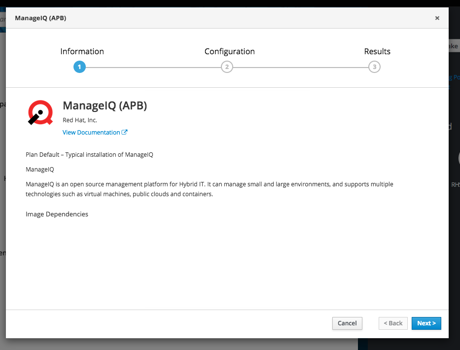 Image Dependencies empty for ManageIQ APB · Issue 528 · openshift