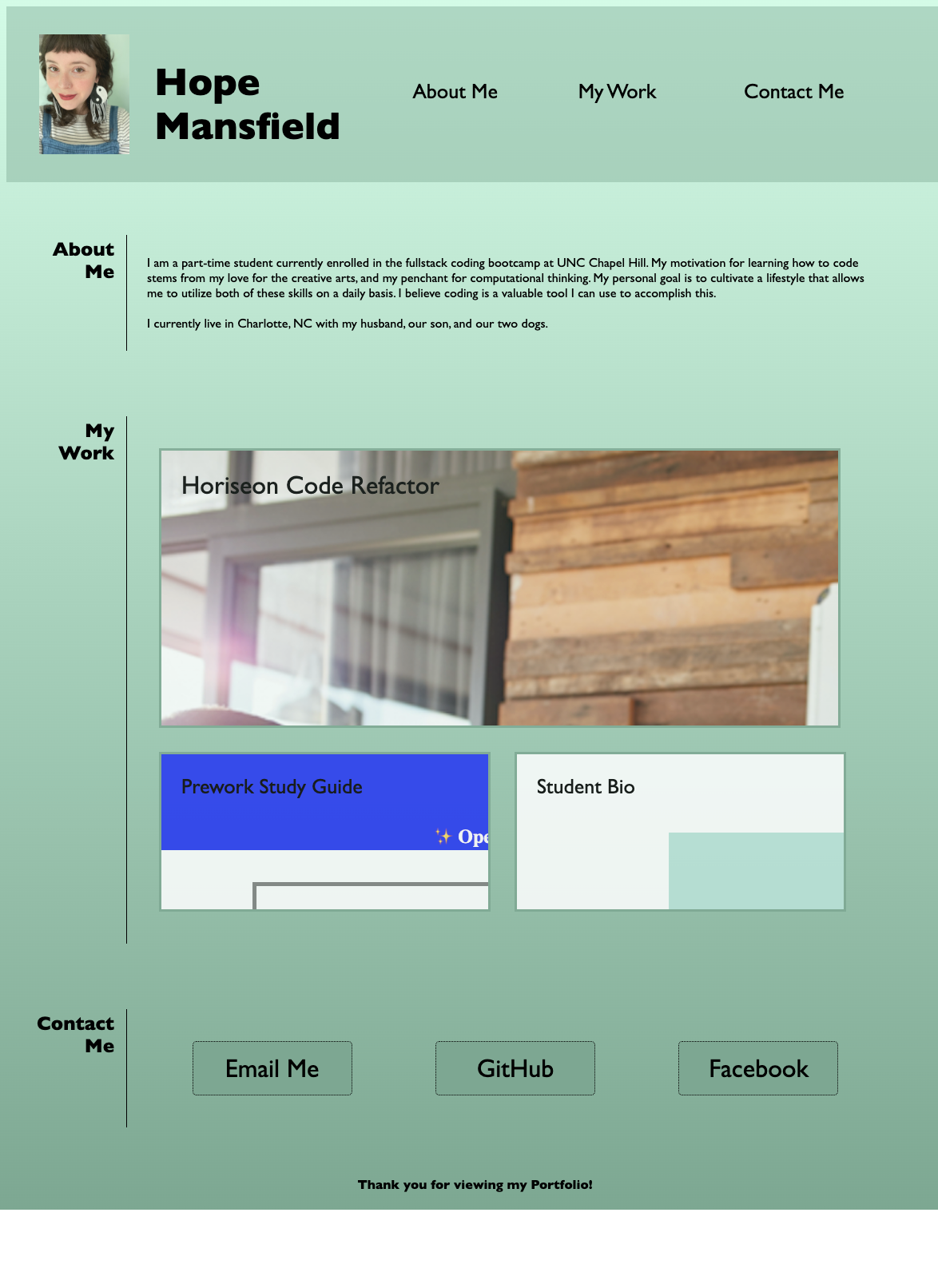 GitHub - heyitsthatgirl/My-Professional-Portfolio: A bit about me and ...