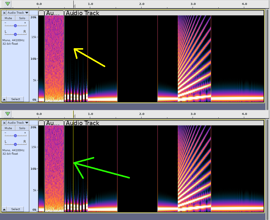 Play position cursor can be virtally invisible against track