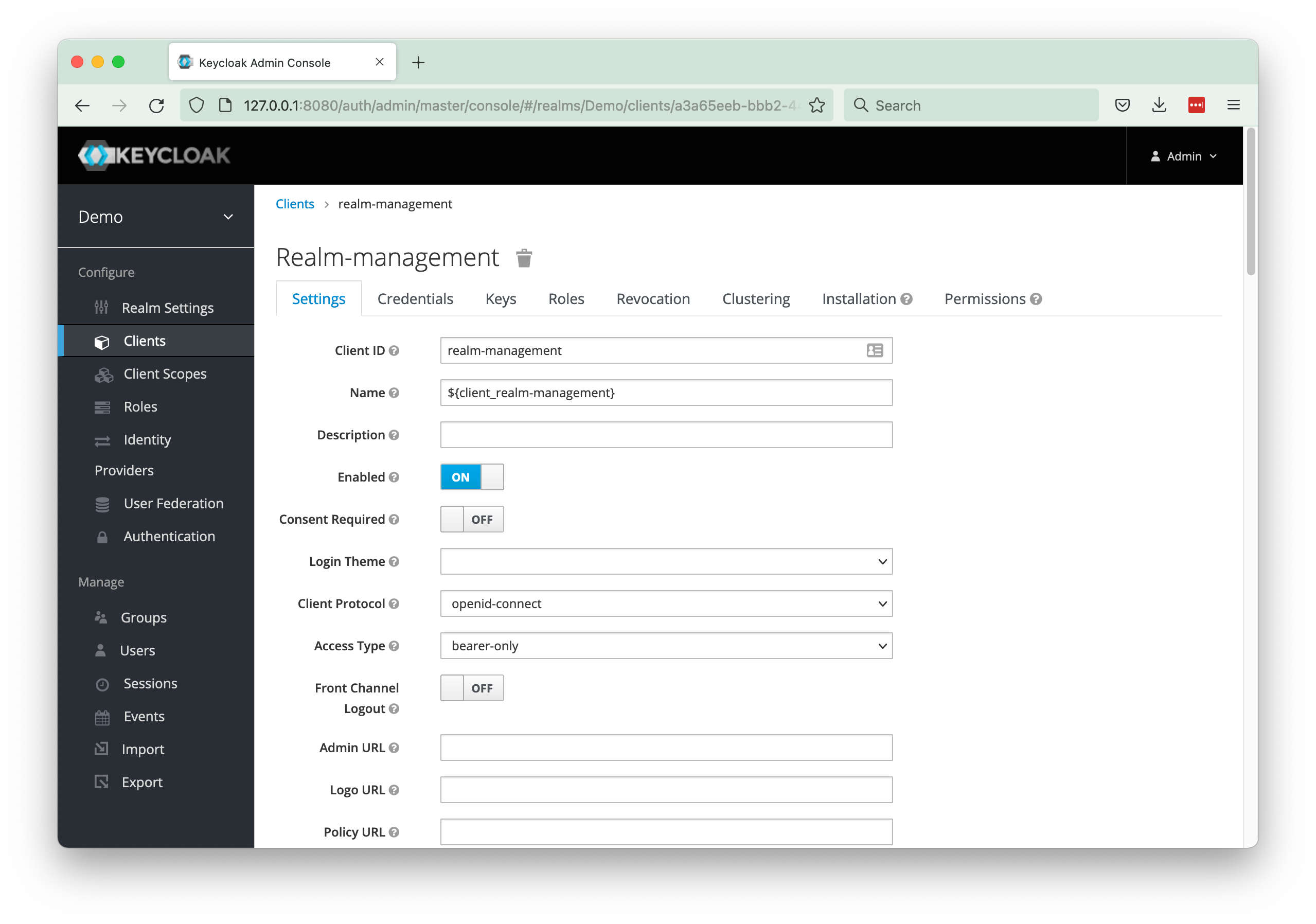 Inconsistency within Realm Management client · Issue #9486 · keycloak ...
