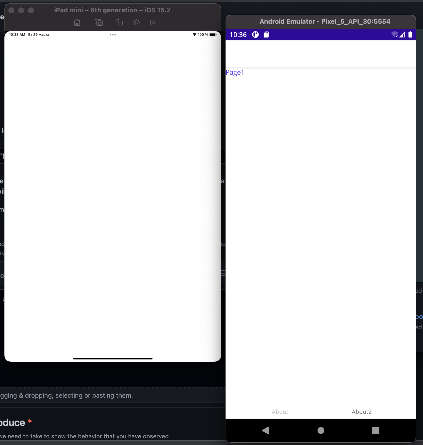 Shell page doesn't work on ios emulator · Issue #5625 · dotnet/maui ...