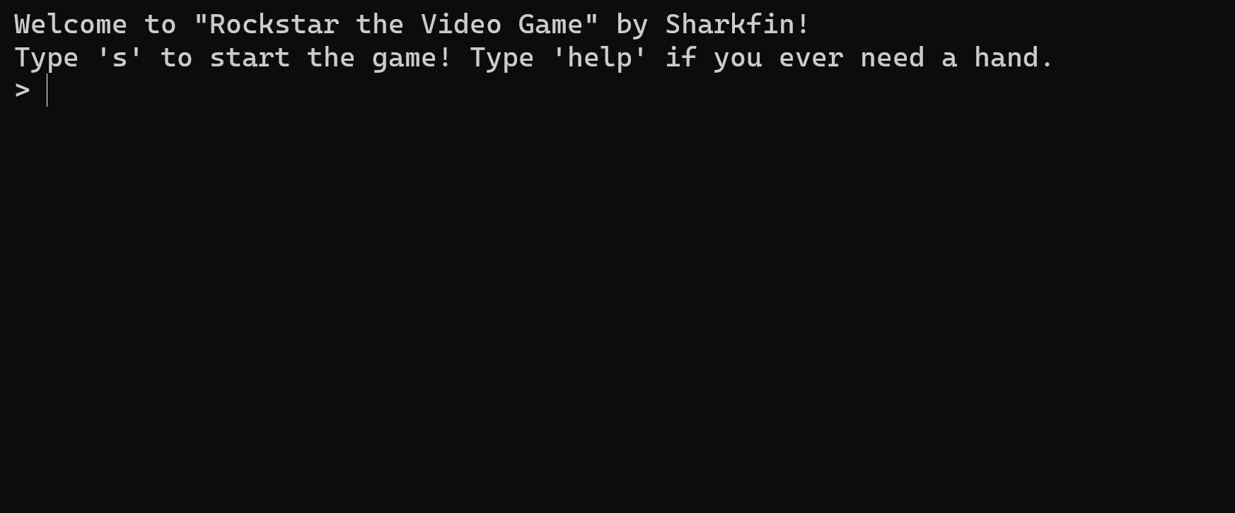 GitHub - Sharkfin07/rockstarter: This is my first ever game. It's a ...