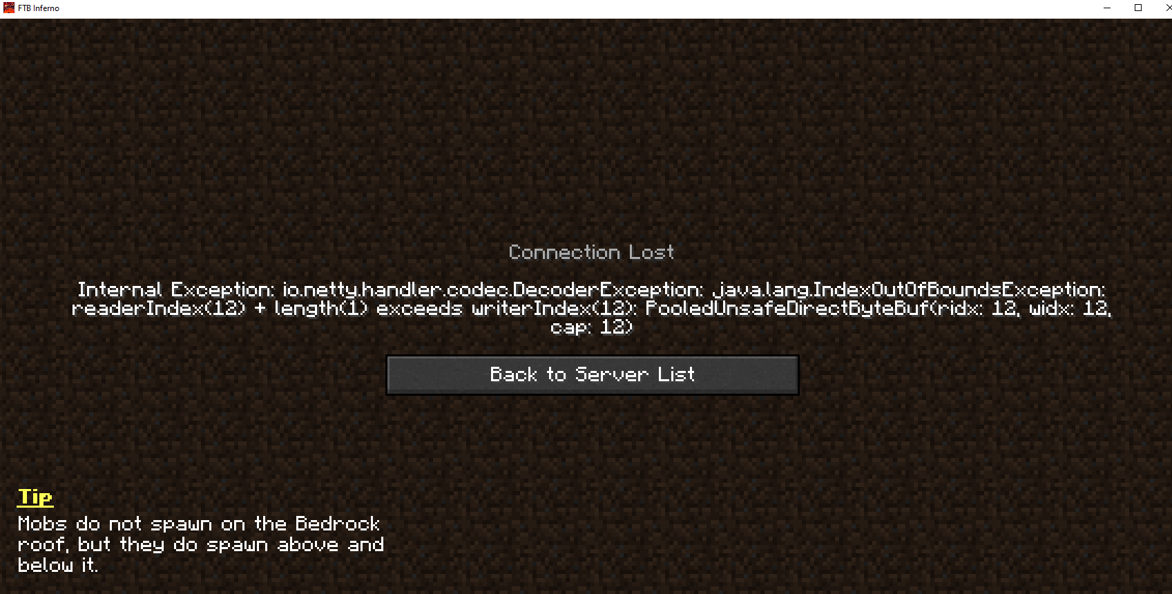 [Bug]: Error when joining Inferno server in 1.0.3 or 1.1.1 · Issue ...