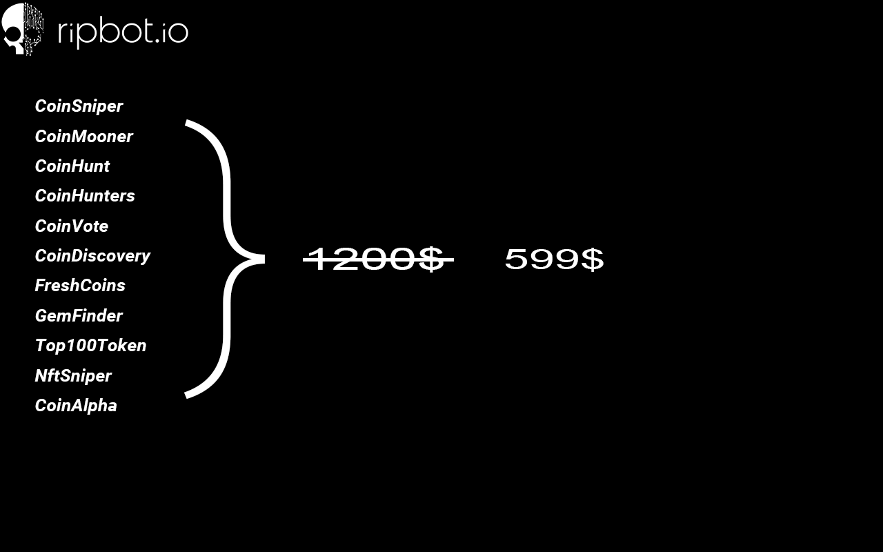 GitHub - ripbotio/Gem-Finder-Trending-Bot: Gem Finder Trending CoinBot  https://ripbot.io