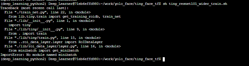 ImportError: No module named minibatch · Issue #8 · Timforce/tiny-tf ...