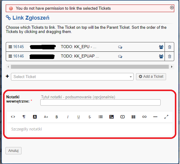 [Feature Request] Add Note in Linked Window · Issue #5816 · osTicket ...