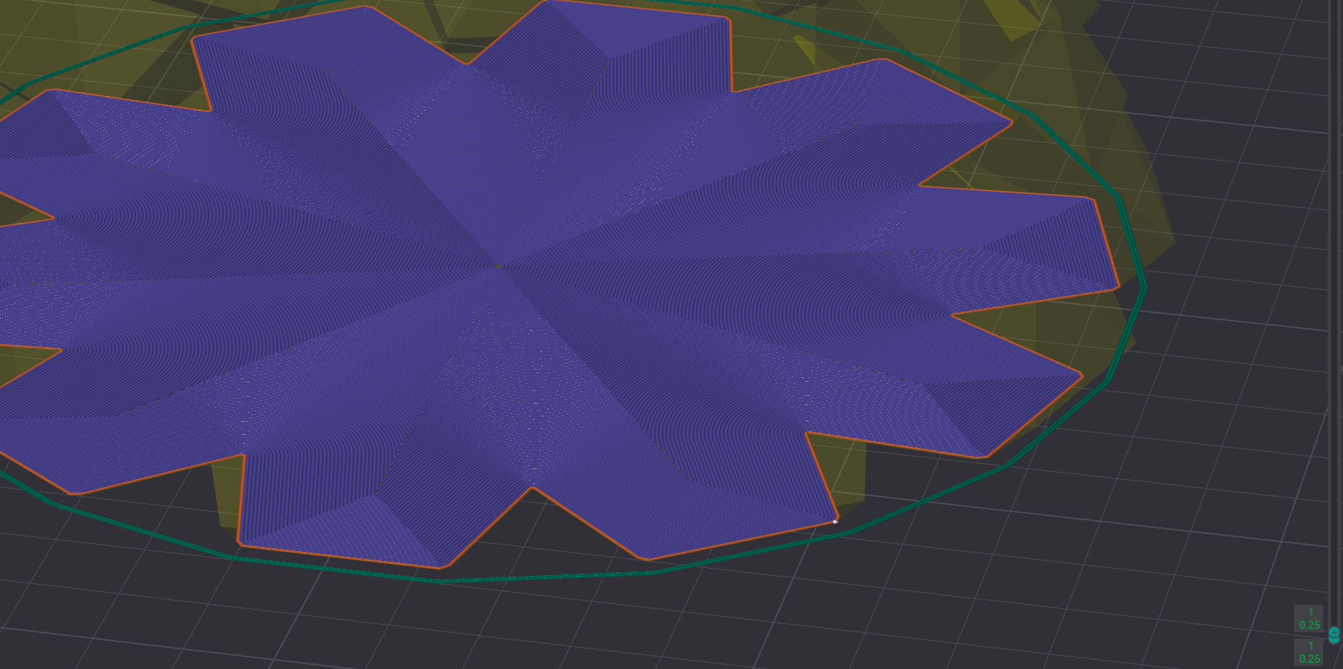 Weird behavior with bottom/top surface pattern in vase spiral mode ...